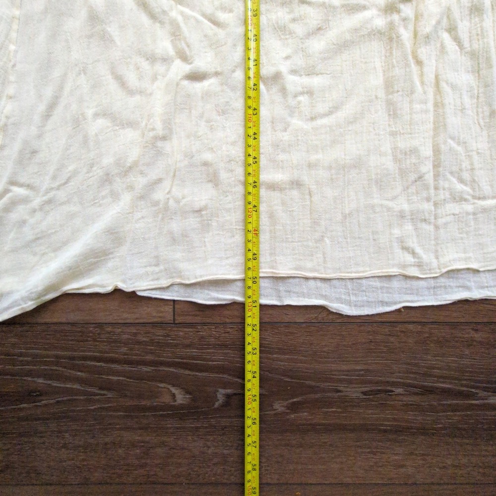 Soft Surroundings off-white Lace-Trim Cotton Chemise - Picture 11 of 11